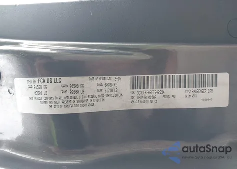 2015 Fiat 500 Abarth from USA, damaged, VIN 3C3CFFFH8FT642994